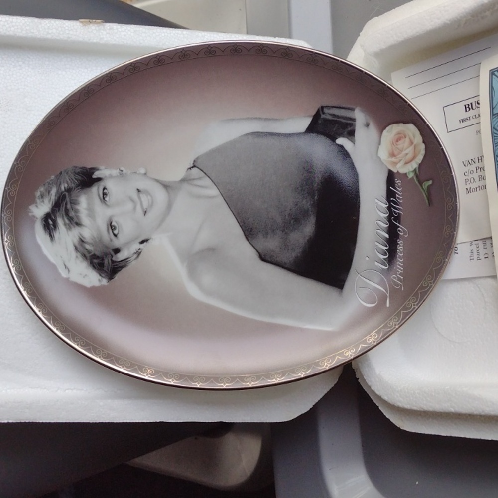 "Tenderly Diana" Commentative Plate